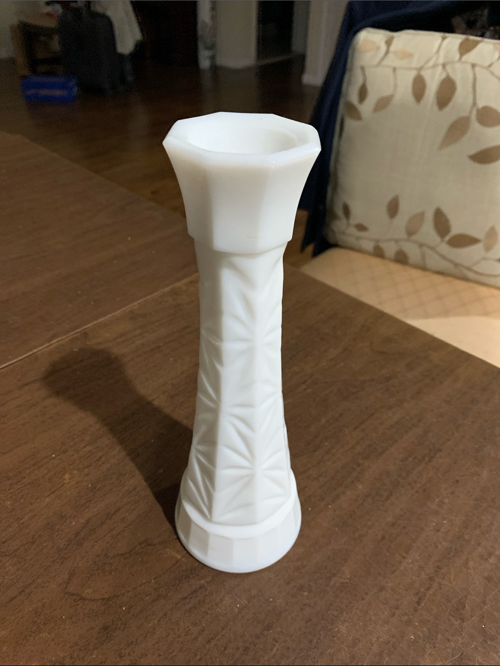 Vintage Classic White Milk Glass Bud Vase - Home Accents